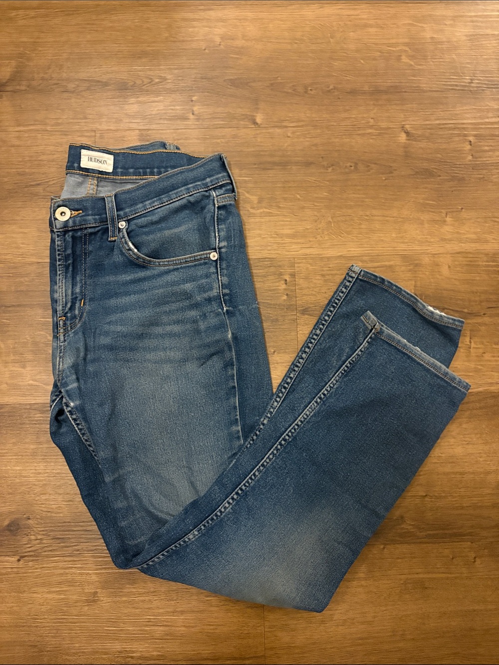 Hudson Jeans Women's Straight Leg Denim - Faded Blue